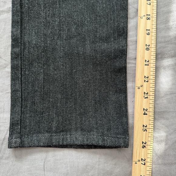 Something Navy Jeans High Waist Straight Leg Black 5 Pocket 33x26 - Picture 7 of 8